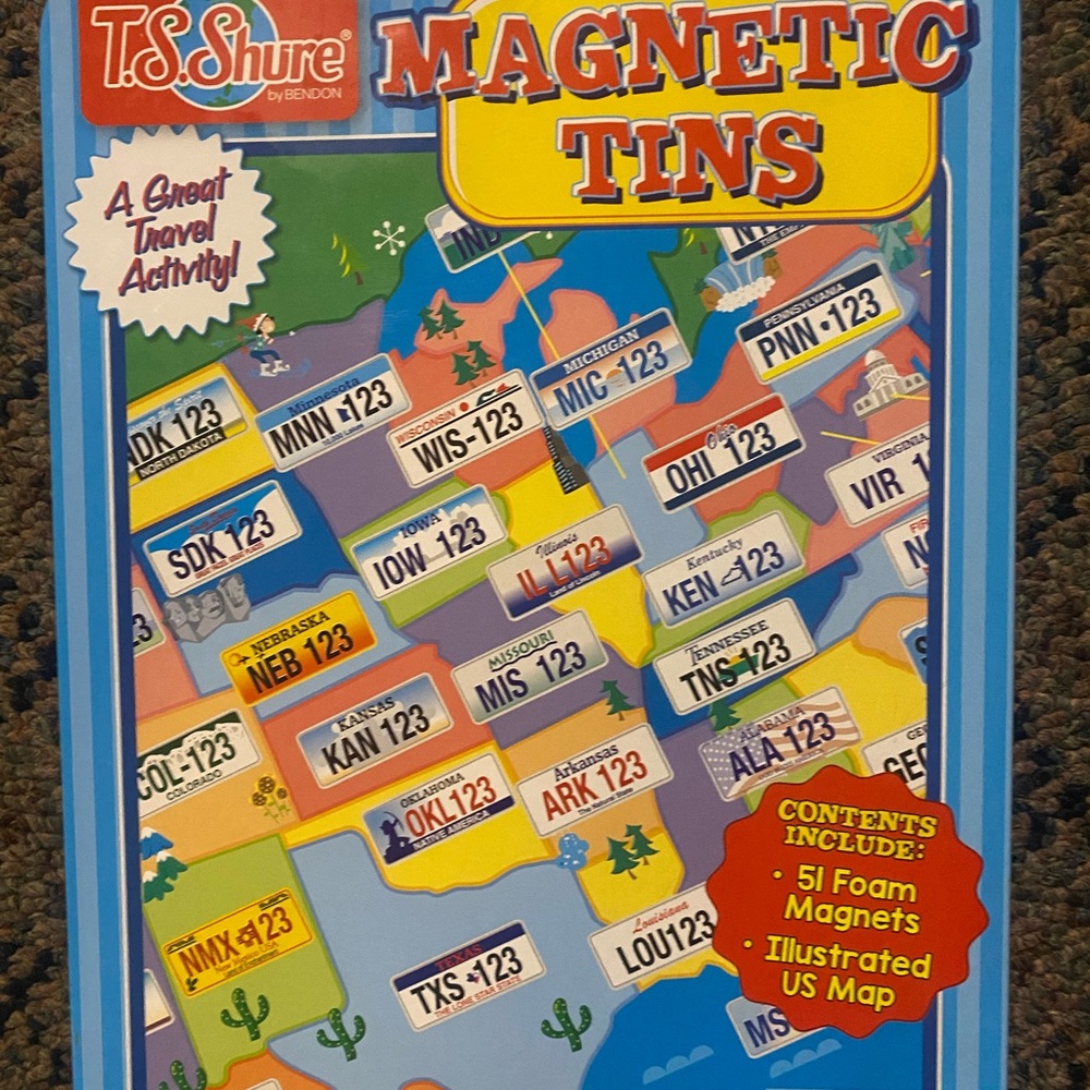 4+1 Game Time Magnetic - Blue and Yellow Puzzle Set,drawing board with light - Picture 16 of 16